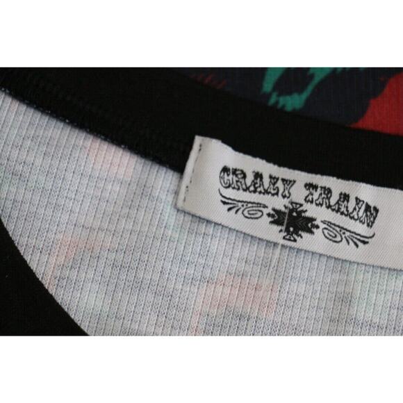 Crazy Train Womens Sz Small Medium Large XL XXL Leopard Print Long Sleeve Shirt - Picture 6 of 6